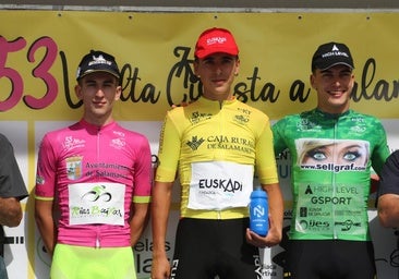 Ellande Larronde es el más fuerte en Ledrada y Gari Ugarte se viste de líder de la Vuelta a Salamanca