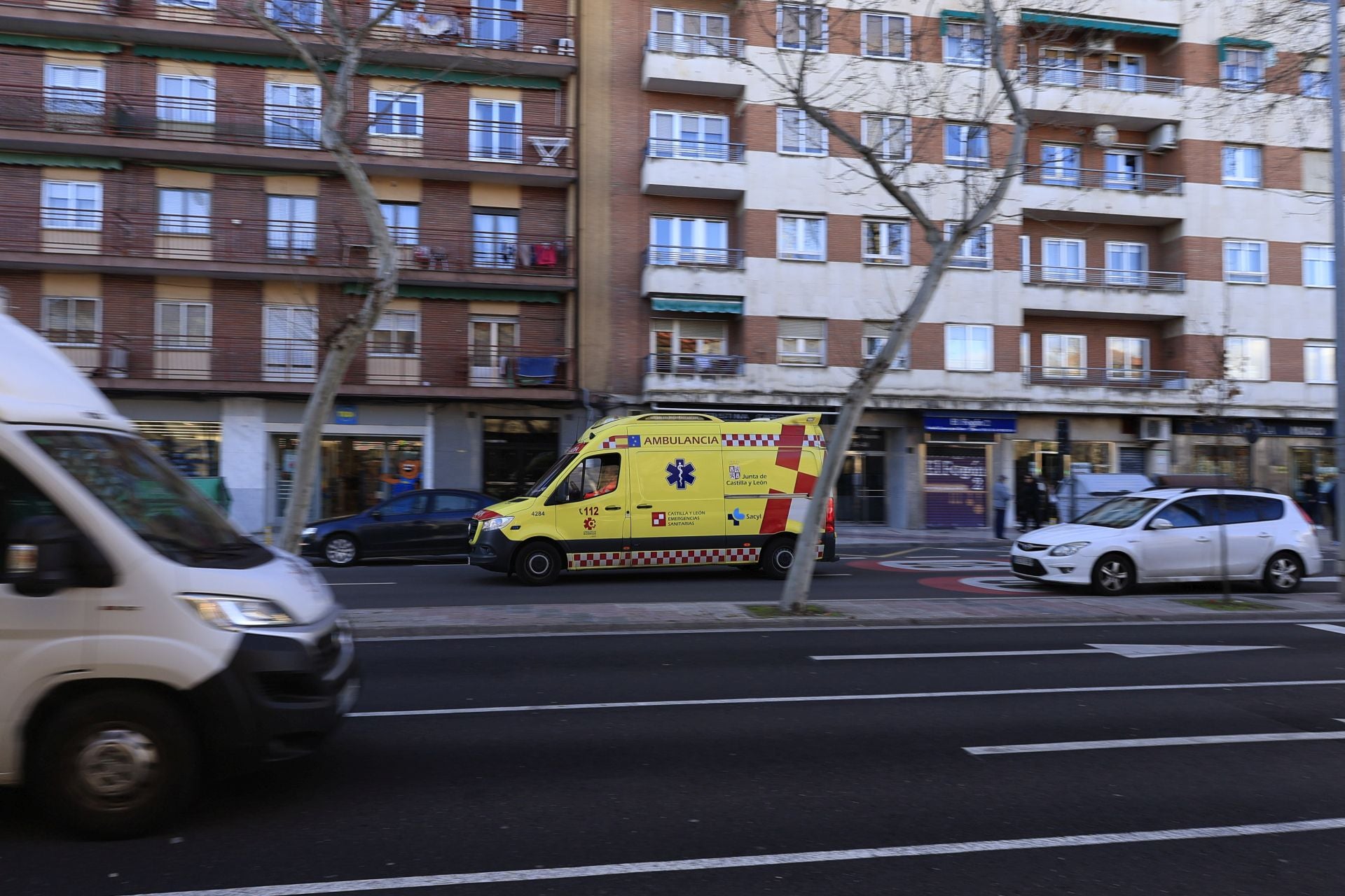 Ambulancia en la capital de Salamanca