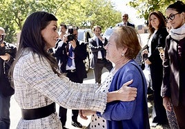 Su Majestad la Reina, en su visita a Salamanca.