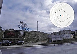 Solar entre el túnel de la Televisión y la calle Prensa.