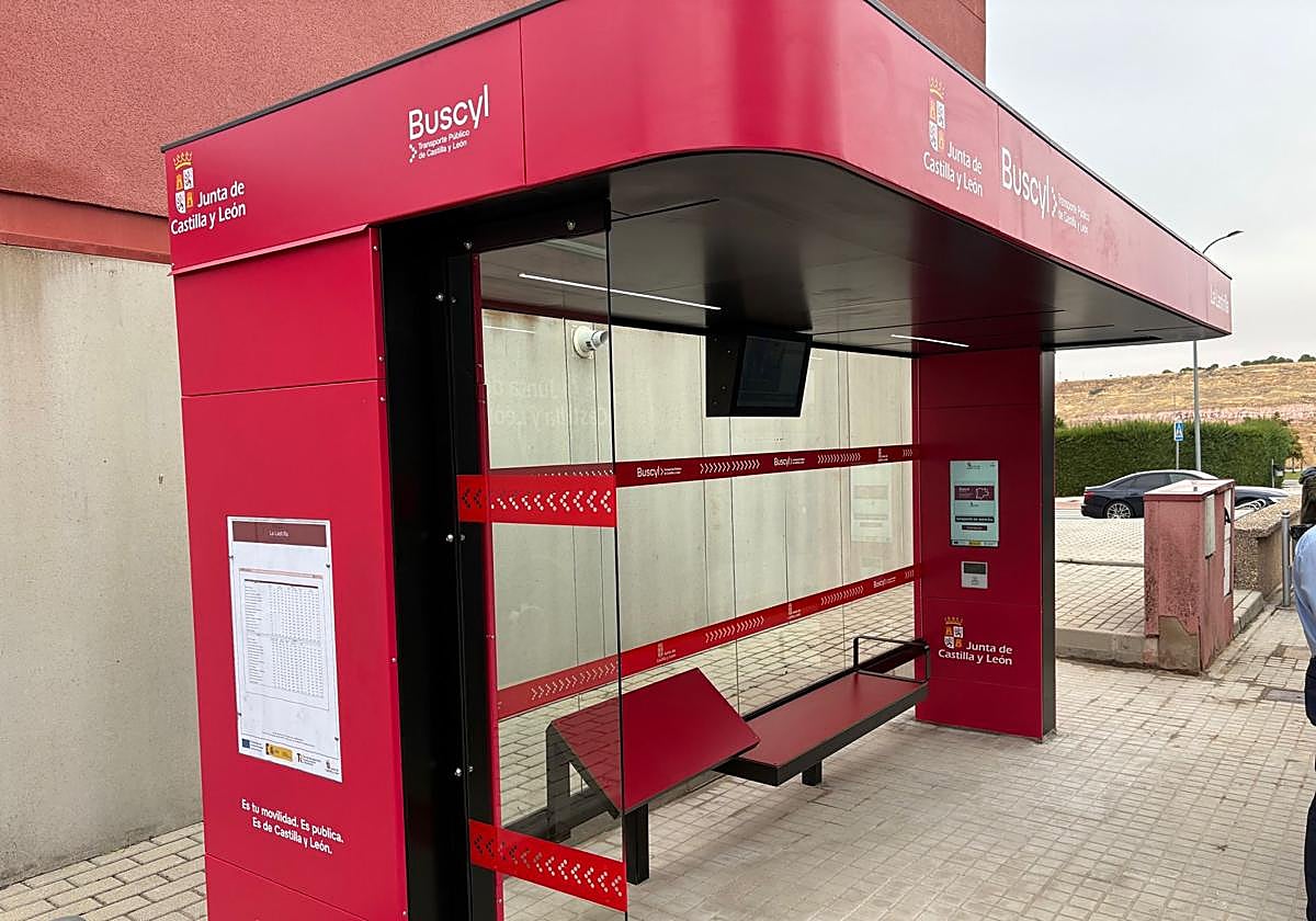 Una de las nuevas marquesinas del sistema Buscyl.