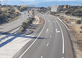 Obras en el tramo anterior entre Guijuelo y Sorihuela.