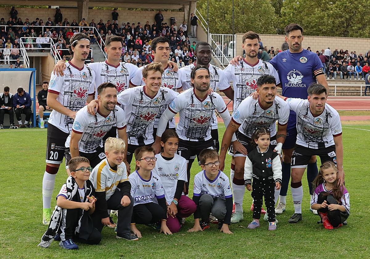 Once inicial del Salamanca UDS en Las Pistas el pasado domingo.