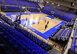 Aspecto del remodelado Würzburg Silvia Domínguez con los asientos ya azules.