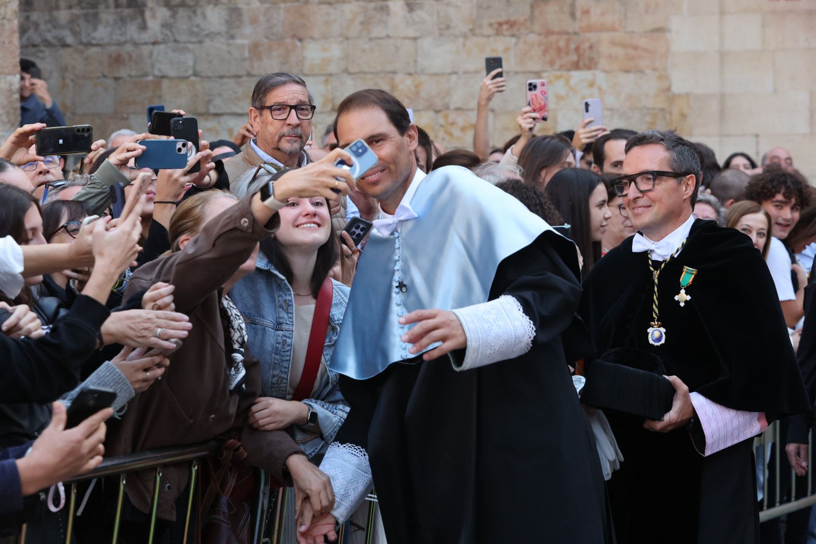 Baño de masas en Salamanca para recibir a Nadal antes de la ceremonia del &#039;Honoris Causa&#039;