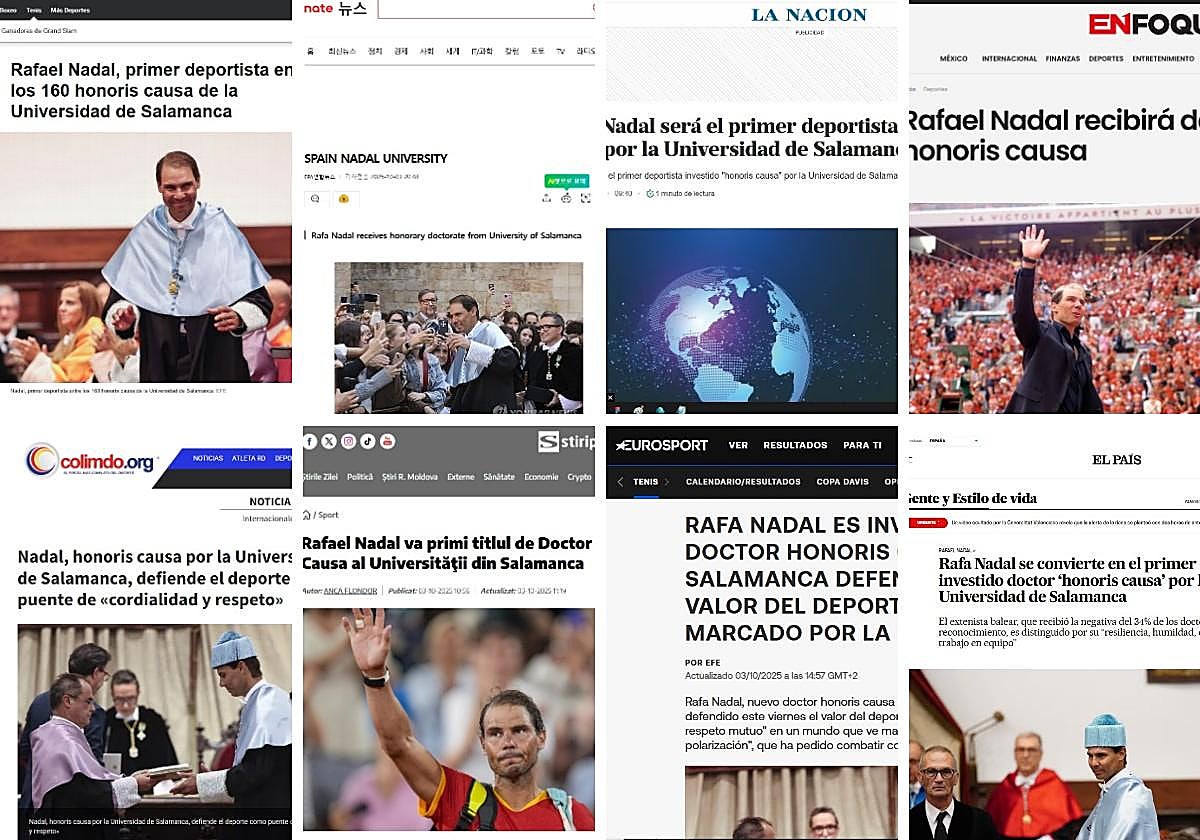 Repercusión mundial para Salamanca y la Usal con el Honoris Causa de Nadal