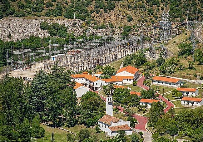 Instalaciones eléctricas de la central de Saucelle.