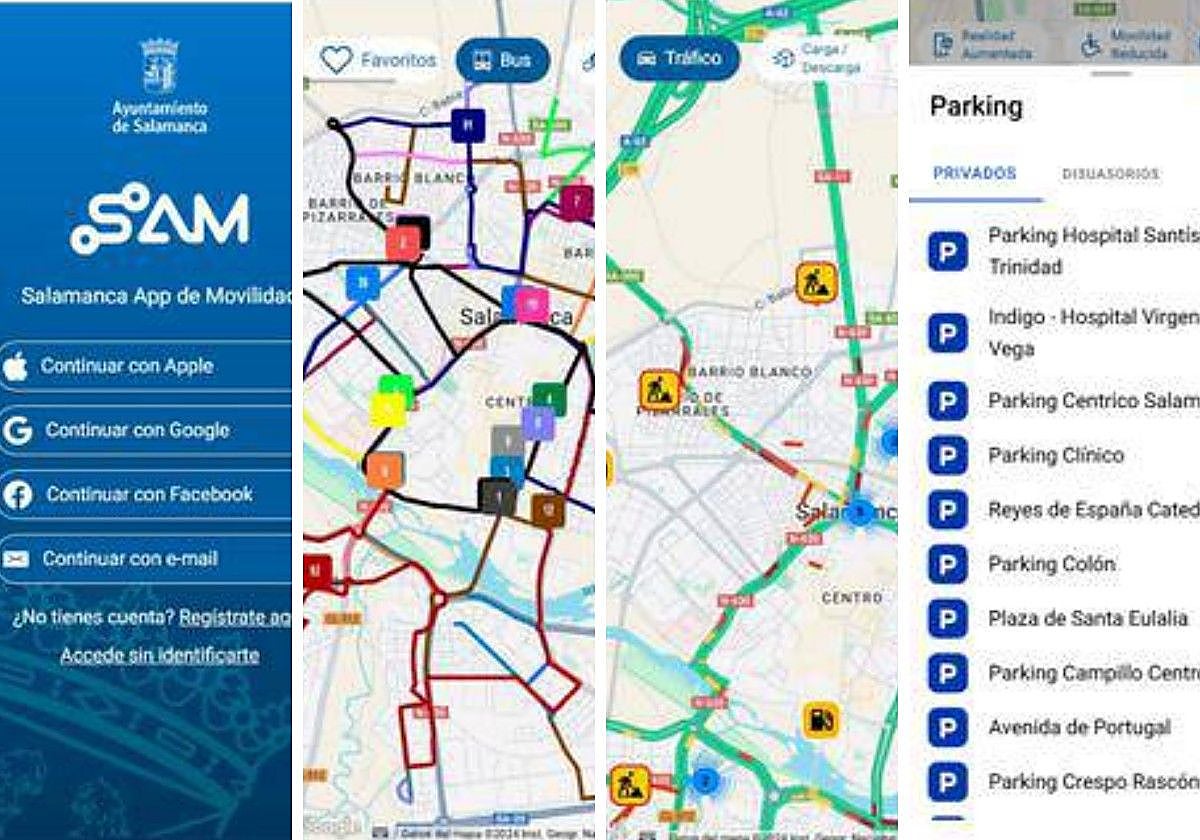 La nueva aplicación con todo el tráfico de Salamanca en el móvil: de los atascos al aparcamiento, el bus o el alquiler de bicis