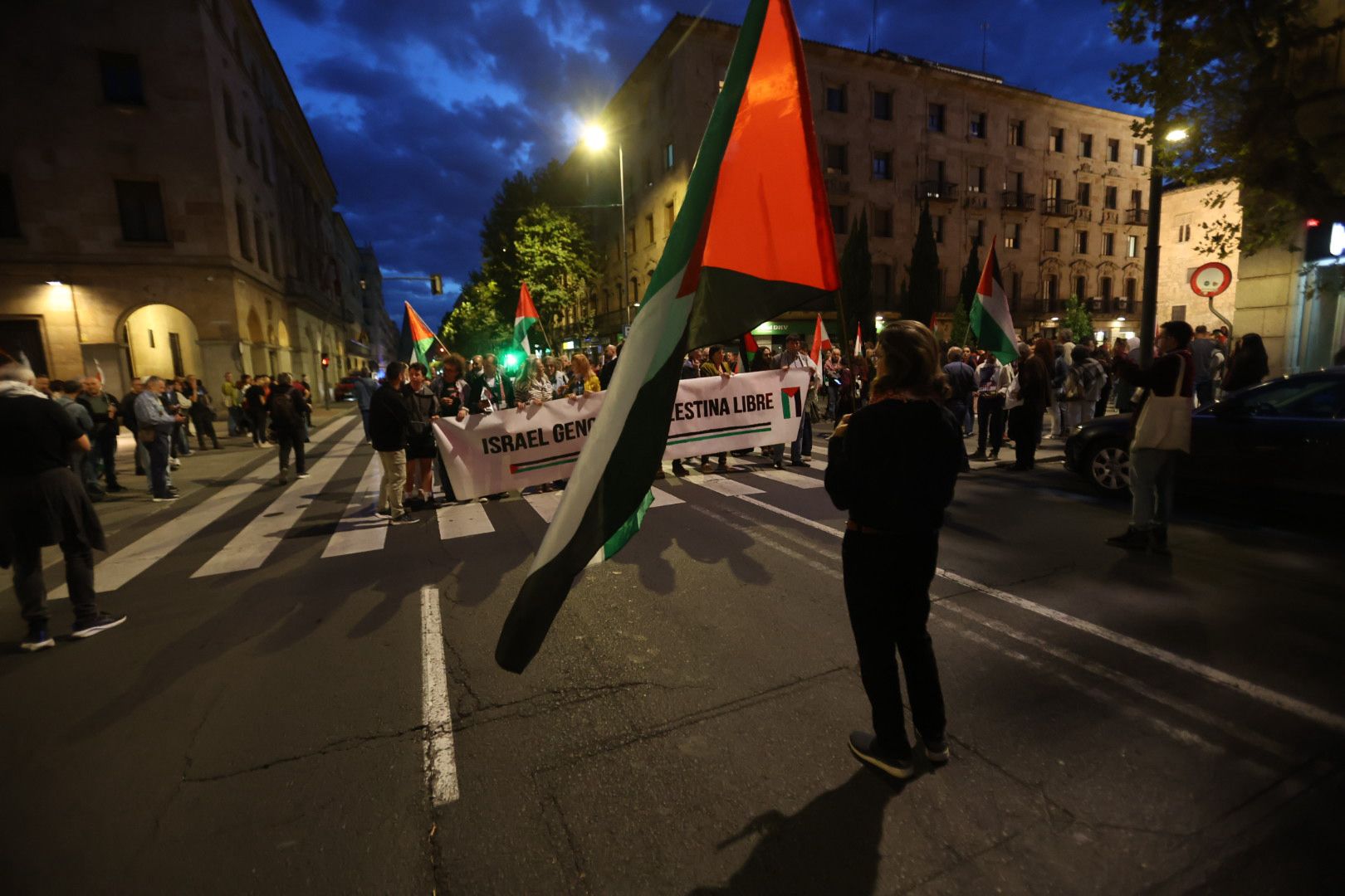 Salamanca vuelve a salir a la calle por una Palestina libre