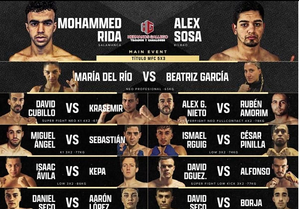 El popular evento de deportes de contacto MFC Showdown aterriza en este pueblo de Salamanca