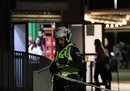 Policía Local durante las fiestas