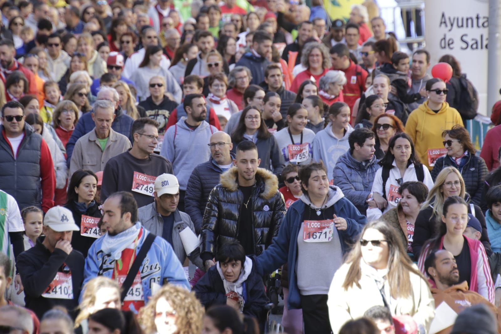 La inclusión inunda las calles de Salamanca con la carrera de los Mil Pasos