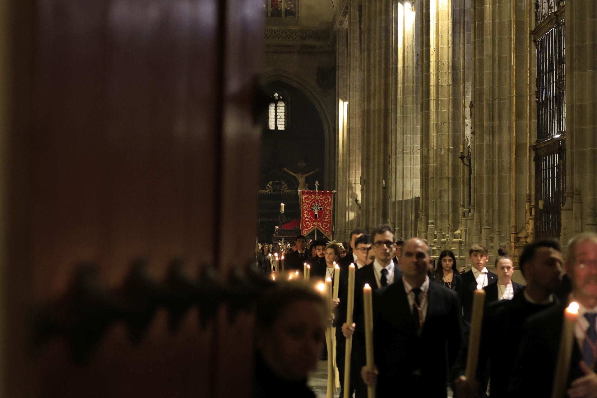Salamanca vive una madrugada de Jueves Santo a finales de octubre