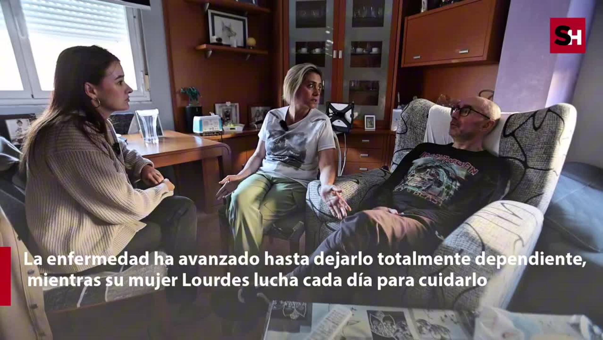 La historia de Rafa Castaño, un enfermo de ELA en Salamanca