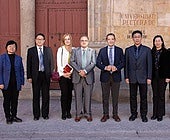Representantes de la USAL y de la Shandong Jianzhu University.