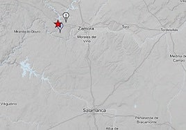 Lugar de los dos terremotos en Zamora, próximas a la provincia de Salamanca.