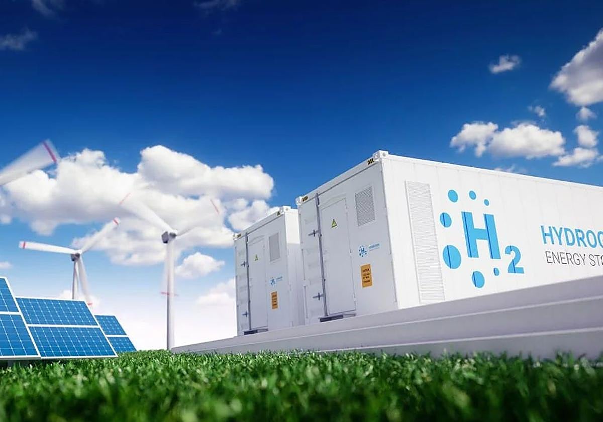 Una planta de hidrógeno verde en una imagen de archivo.