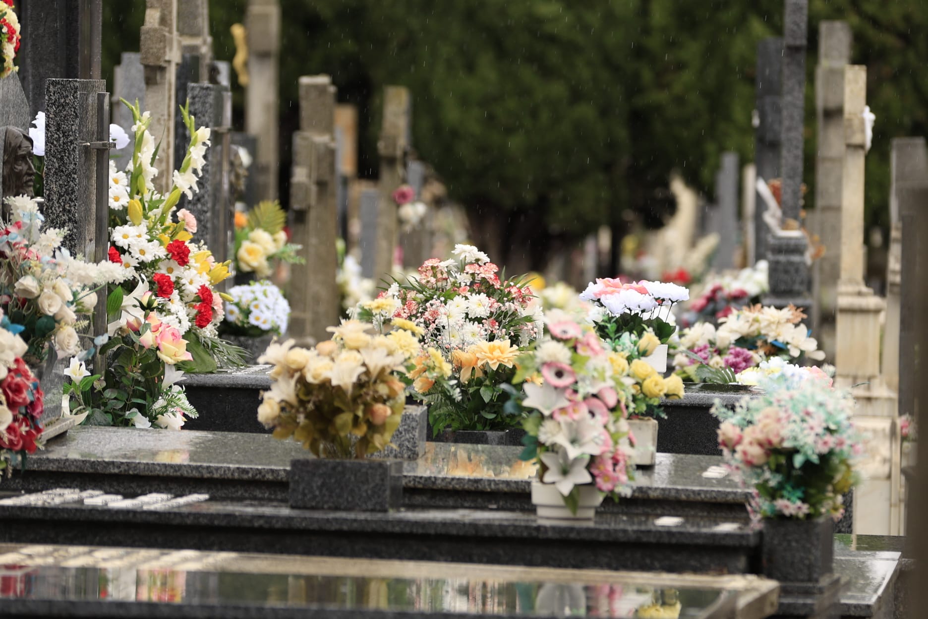 El día de Todos los Santos se celebra bajo el paraguas en Salamanca