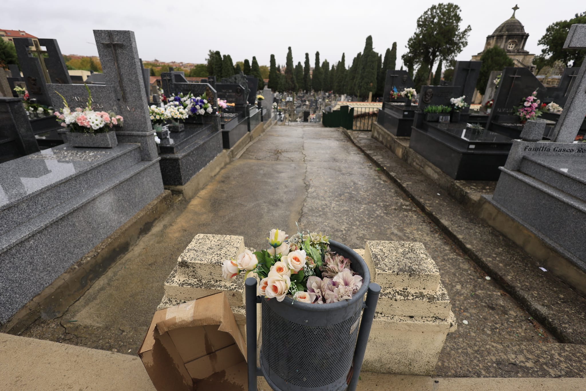El día de Todos los Santos se celebra bajo el paraguas en Salamanca