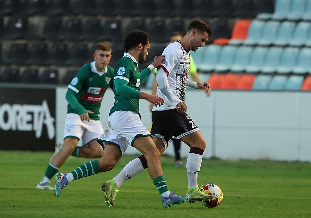 Javi Delgado, el autor del gol salmantino este domingo.