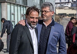 Fernando Castaño y Manuel Hernández, nuevo y antiguo coordinador provincial de Ciudadanos.