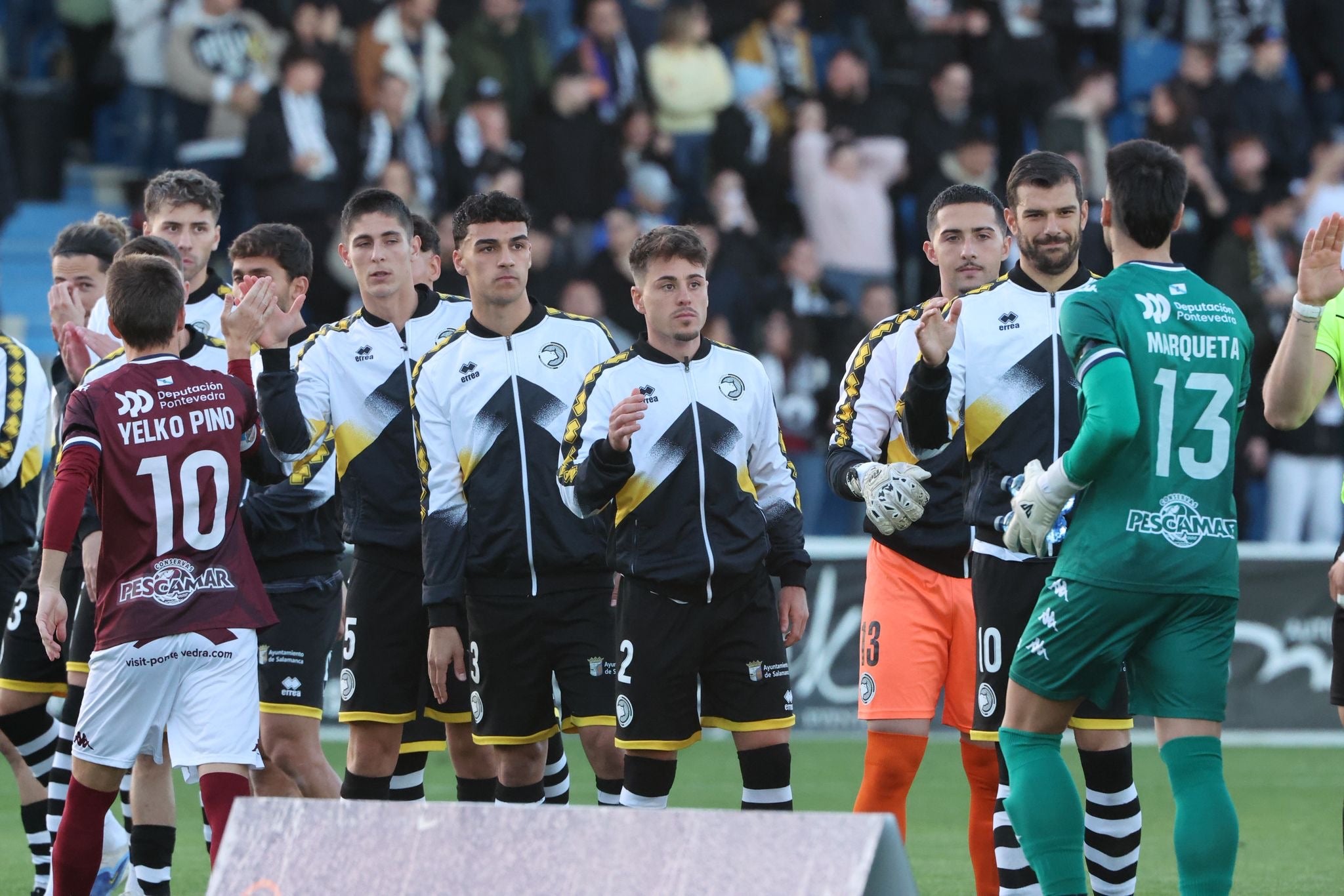 El partido entre Unionistas y Pontevedra, en imágenes
