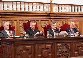 De izquierda a derecha, Paul Desmond Tighe, Santiago García-Jalón de la Lama, Paolo Ruffini y Loïc Roche.