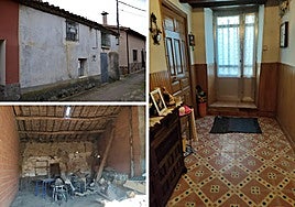 Exterior, leñera y acceso a la vivienda en venta.