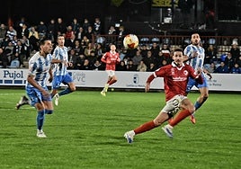 Aarón Piñán, durante el partido