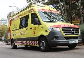 Ambulancia en Salamanca. Foto de archivo.