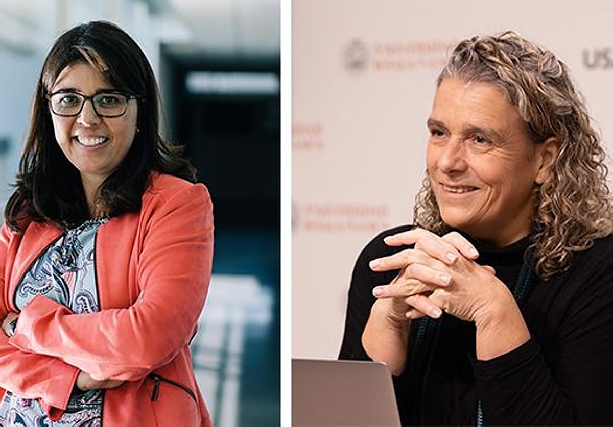 Las investigadoras, Maira Bes Rastrollo de Universidad de Navarra; y Renata Bertazzi, de la Universidad de São Paulo (Brasil) y de la Universidad de Salamanca.