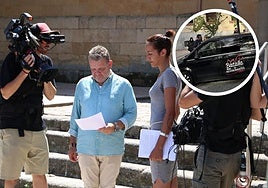 Alberto Chicote en una grabación en Salamanca.