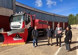 Eloy Ruiz, en la presentación en el Parque de Maquinaria de la Junta de la nueva Campaña de Vialidad Invernal para la temporada 2025-2026.
