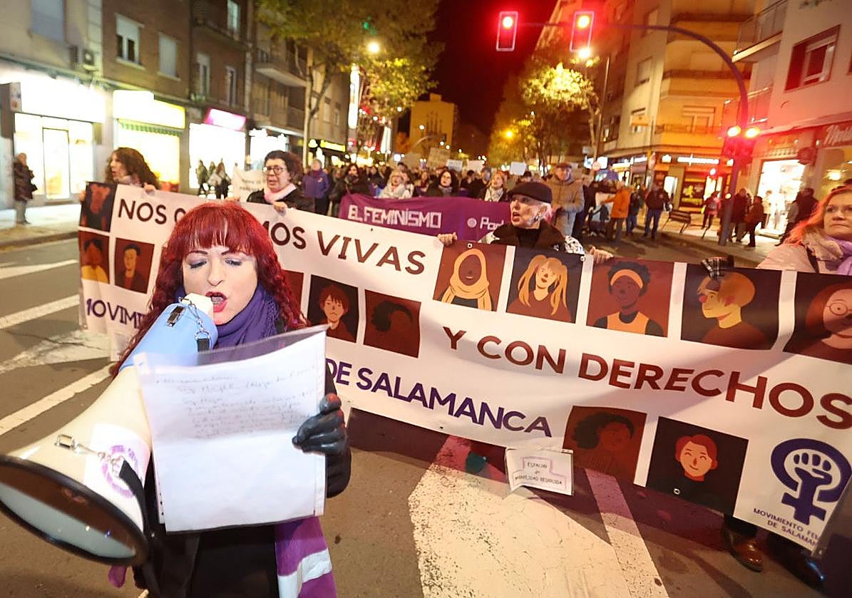Con el lema &#039;El machismo nos cuesta la vida&#039;, Salamanca clama contra la violencia de género