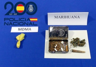 Detenido un varón mientras paseaba con marihuana y MDMA encima