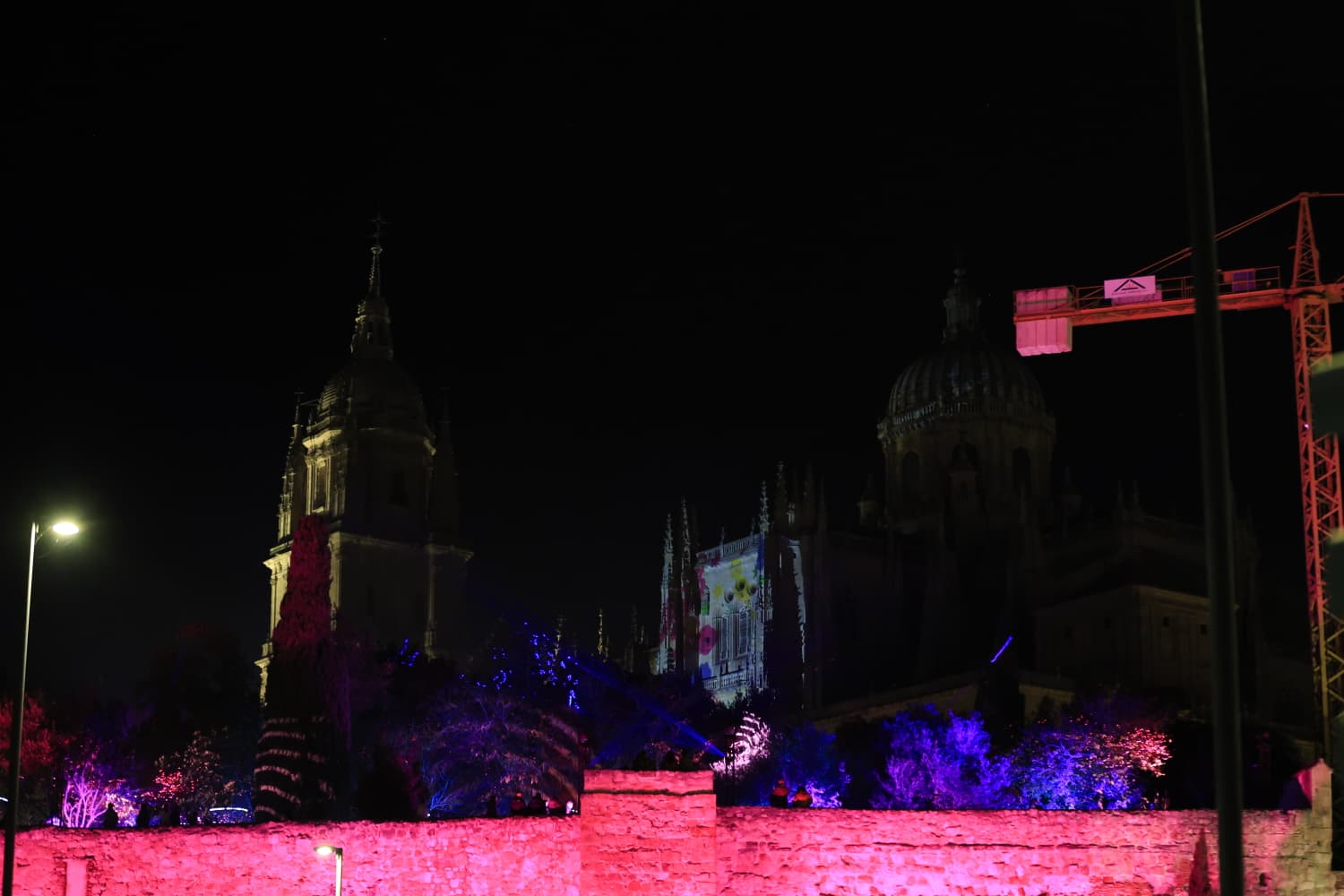 La Navidad ya deslumbra en Salamanca con luces, árbol y videomapping