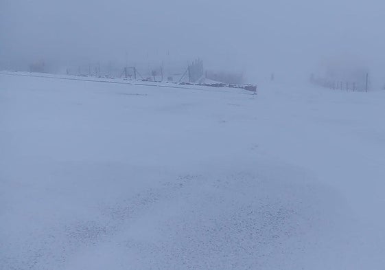 Nieve en La Covatilla de esta jornada de martes.