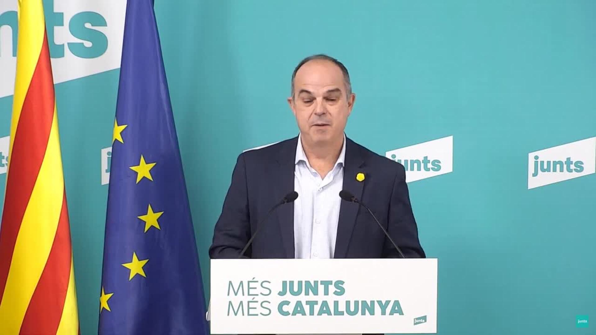 Turull (Junts) responde a Feijóo que "no pida ayuda a los empresarios sino que les pida perdón"