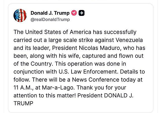 ABD Venezuela'ya saldırdı ve Maduro'yu ülkeden uzaklaştırdı