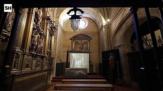 Dentro de la iglesia de San Martín, la otra joya románica de Salamanca
