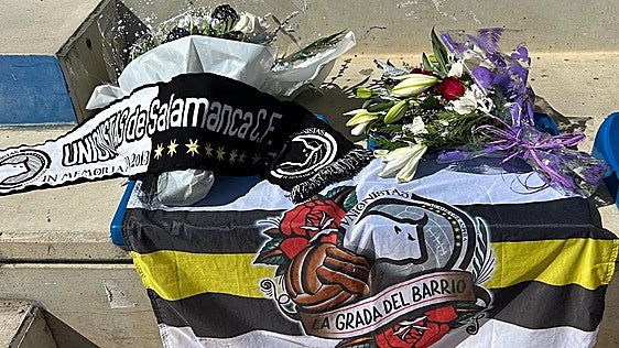 Emotivo homenaje a Butra, el aficionado de Unionistas de Salamanca fallecido