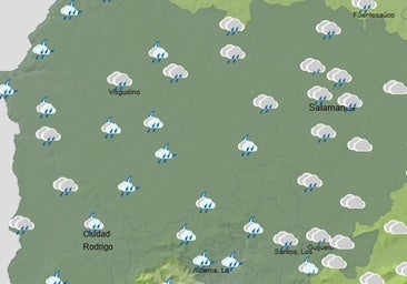 Mapa de la AEMET previsto para el próximo miércoles.