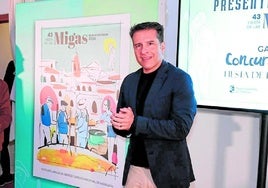 Óscar Medina präsentierte das Programm und das diesjährige Plakat zum Migasfest.