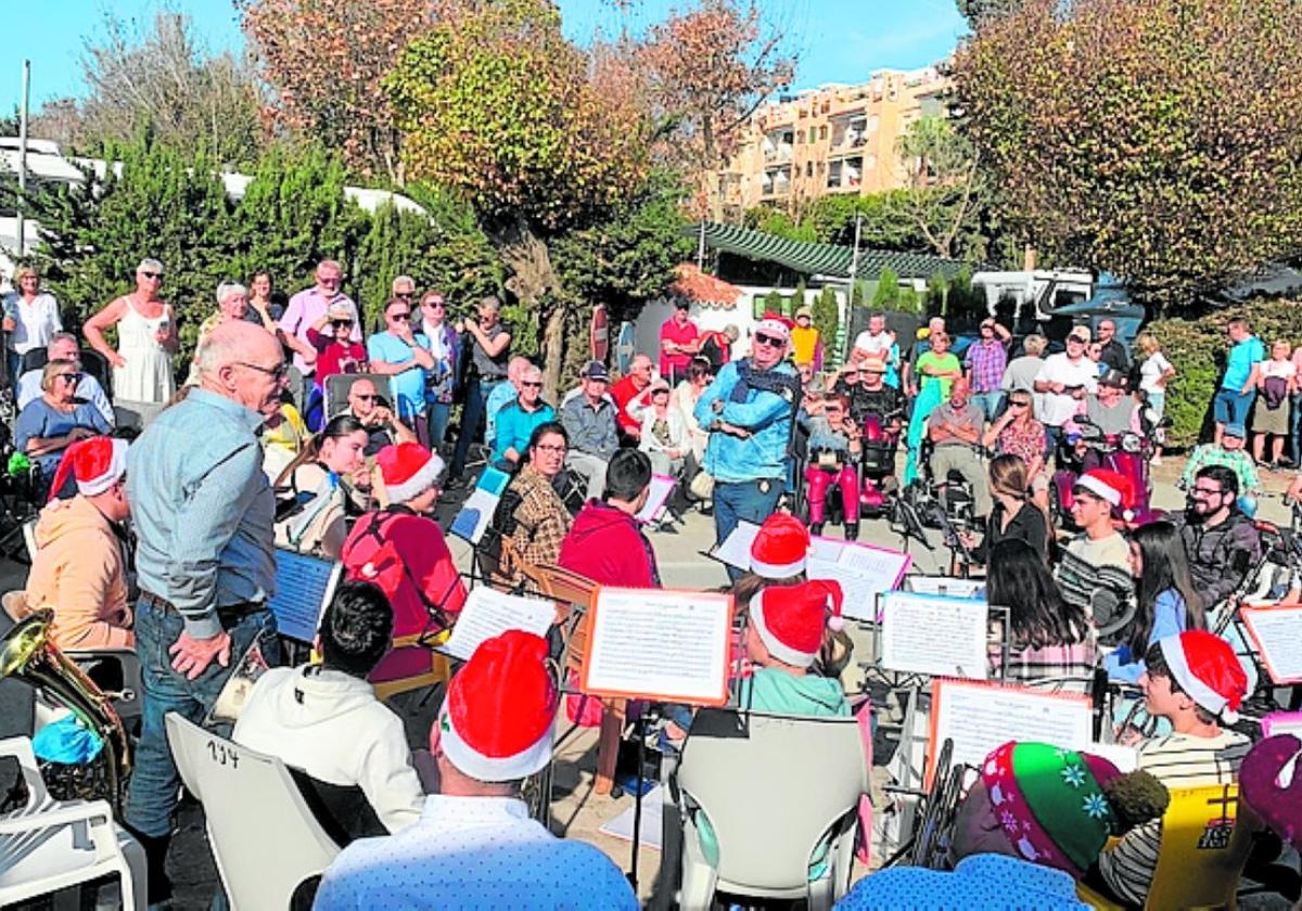 Szene aus dem Weihnachtskonzert im Jahr 2022.