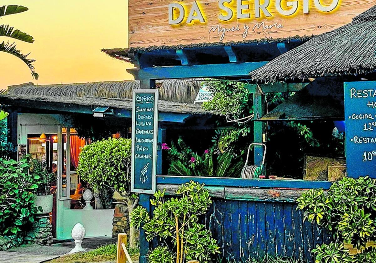 Sonniger Winter im Strandrestaurant Da Sergio