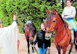 An San Antón kann man jede Art von Tieren segnen lassen..