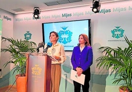 Patricia Navarro bei einem offiziellen Besuch in der Stadt.