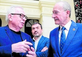 Chipperfield im Gespräch mit Málagas Bürgermeister.