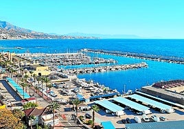 Ansicht des Hafens von Fuengirola in seinem aktuellen Zustand.