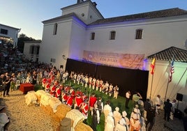Bild einer Wiederaufführung des 4. Juli in Macharaviaya.